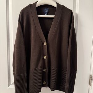GAP Brown Cardigan Sweater size XS